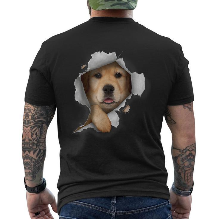Golden Retriever Golden Dog Lover Dog Owner Dog Men's T-shirt Back Print
