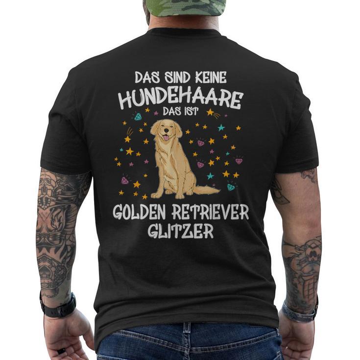 Golden Retriever Glitter Dog Holder Mix Dog T-Shirt mit Rückendruck