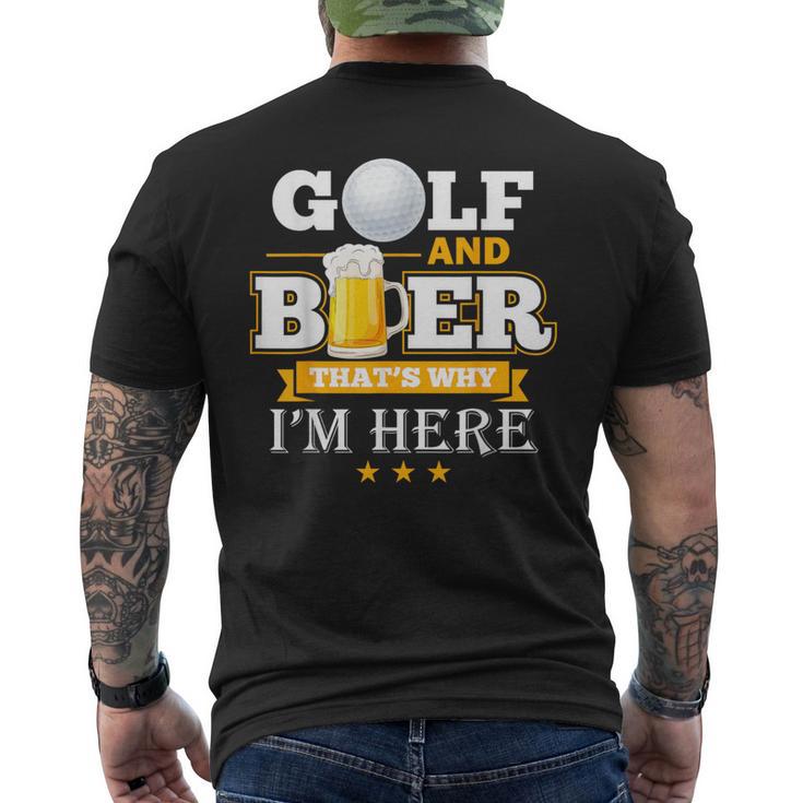 Golf Und Bier T-Shirt mit Rückendruck