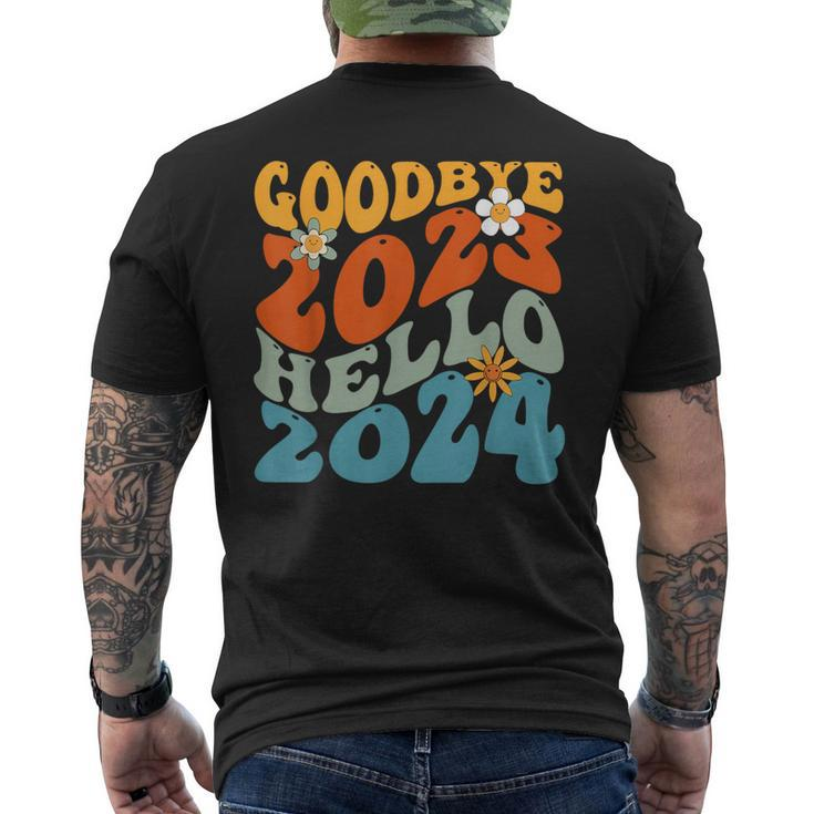 Goodbye 2023 Hello 2024 Happy New Year Men's T-shirt Back Print