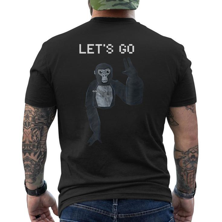 Gorilla Tag Monke Meme Vr For Kids Adults N Mens Back Print T-shirt