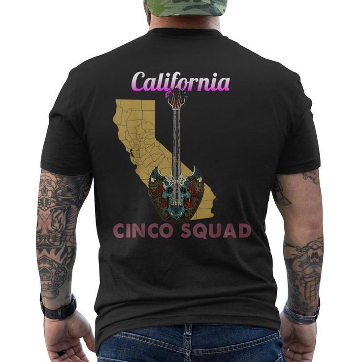 Gothic Aesthetic Cinco De Mayo Music California Cinco Squad Men's T-shirt Back Print