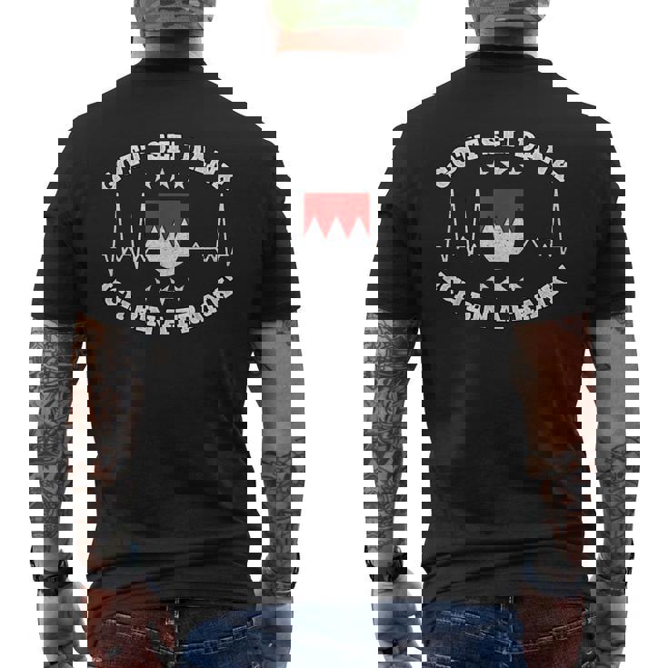 Gott Sei Dank Ich Bin A Frank God Sei Dank T-Shirt mit Rückendruck