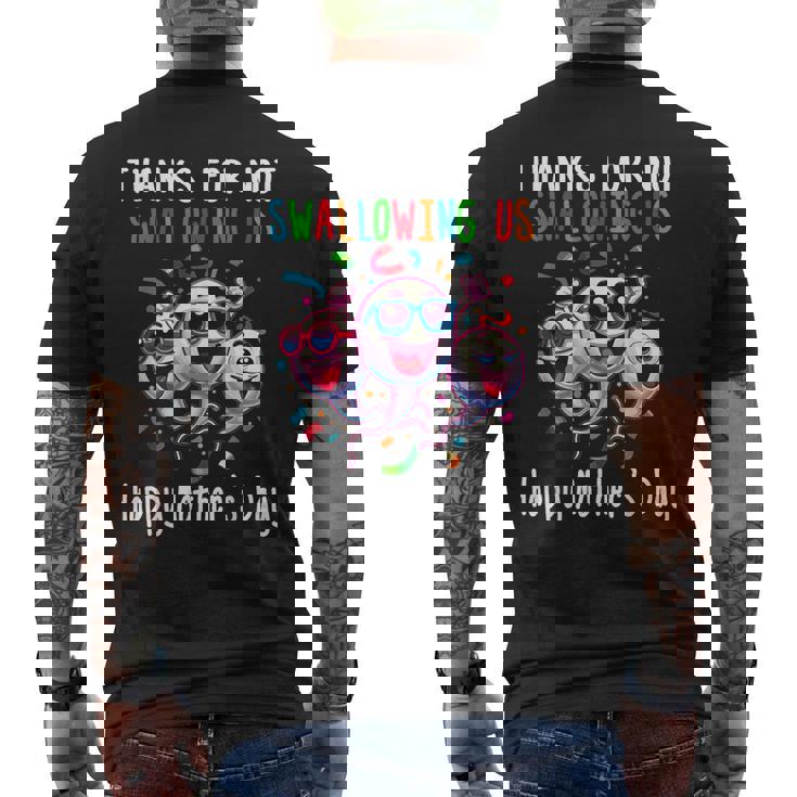Gracias Por No Tragarnos Feliz Día De La Madre Camiseta Hombre Estampado Espalda