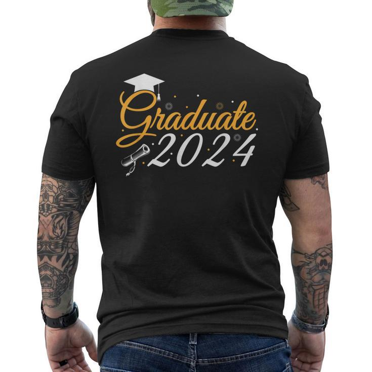 Graduate 2024 Senior Stuff Class Graduation Party Men's T-shirt Back Print
