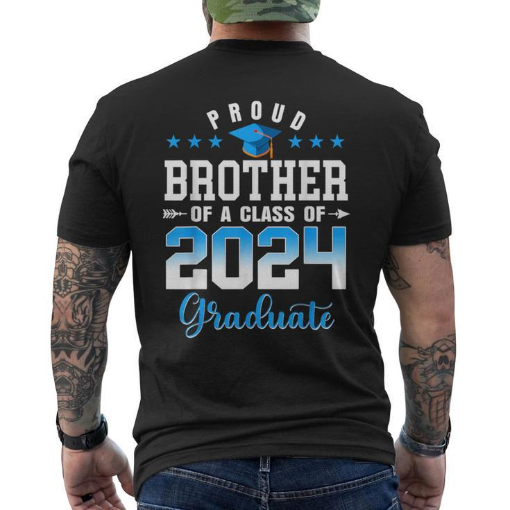 Graduation 2024 Proud Brother Of A Class Of 2024 Graduate Men's T-shirt Back Print