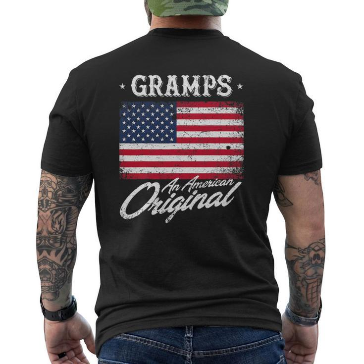 Gramps An American Original Patriotic 4Th Of July Mens Back Print T-shirt