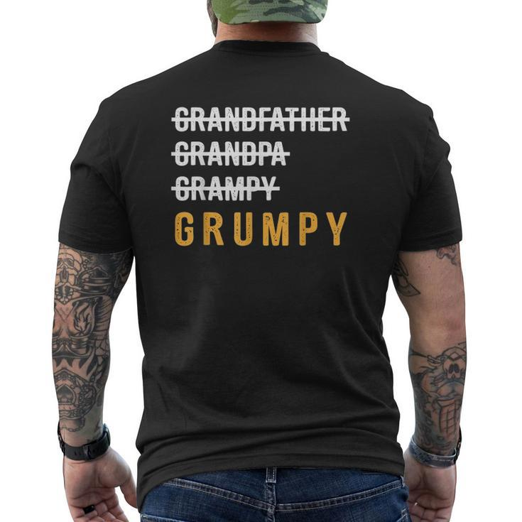 Grandfather Grandpa Grampy Grumpy Mens Back Print T-shirt