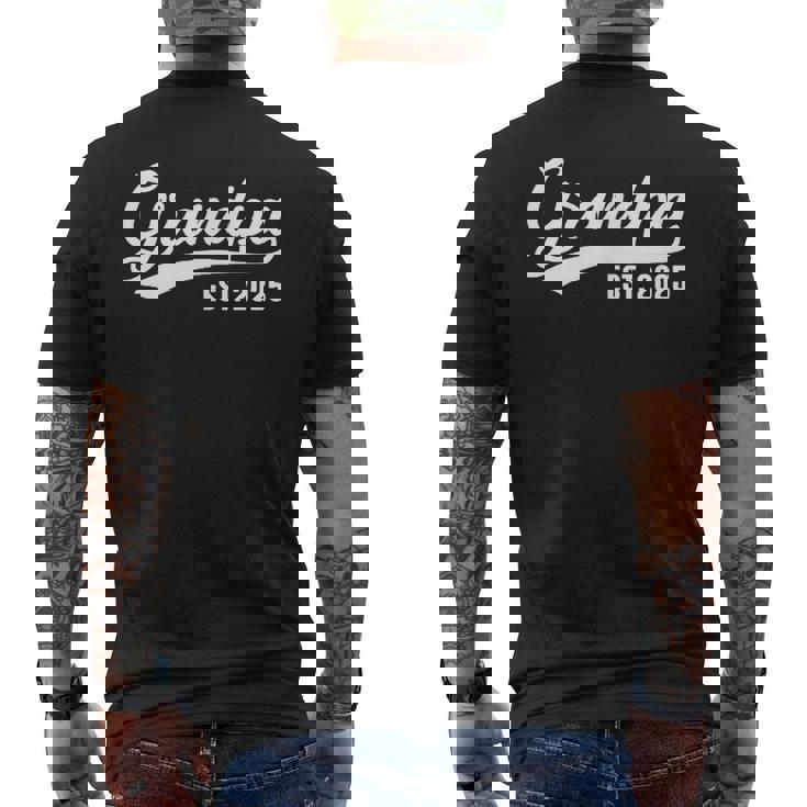 Grandpa 2025 Grandfather Est 2025 Grandpa Est 2025 Men's T-shirt Back Print