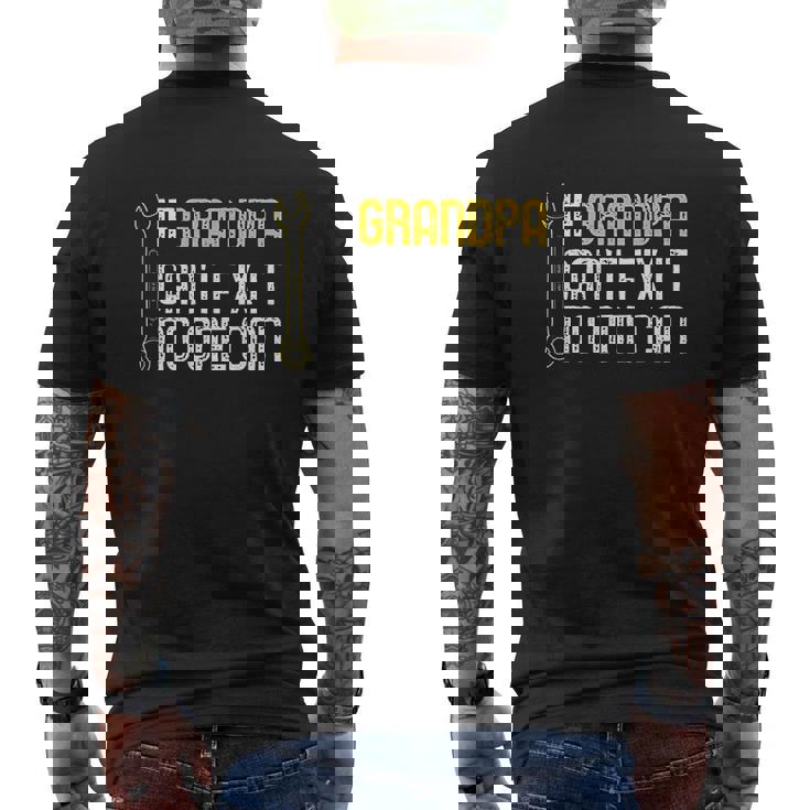 If Grandpa Cant Fix It No One Can Mens Back Print T-shirt