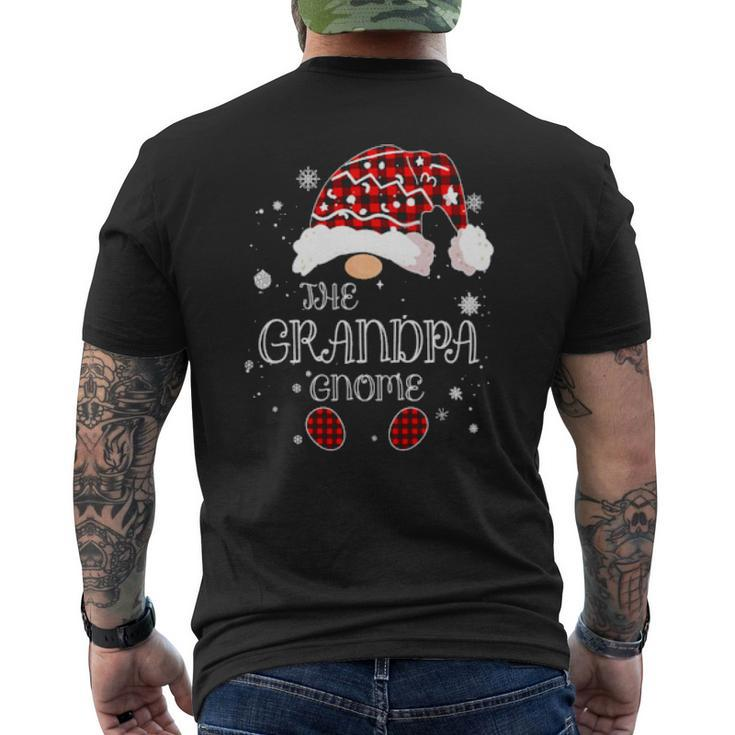 The Grandpa Gnome Xmas Matching Christmas Pajamas For Family Mens Back Print T-shirt