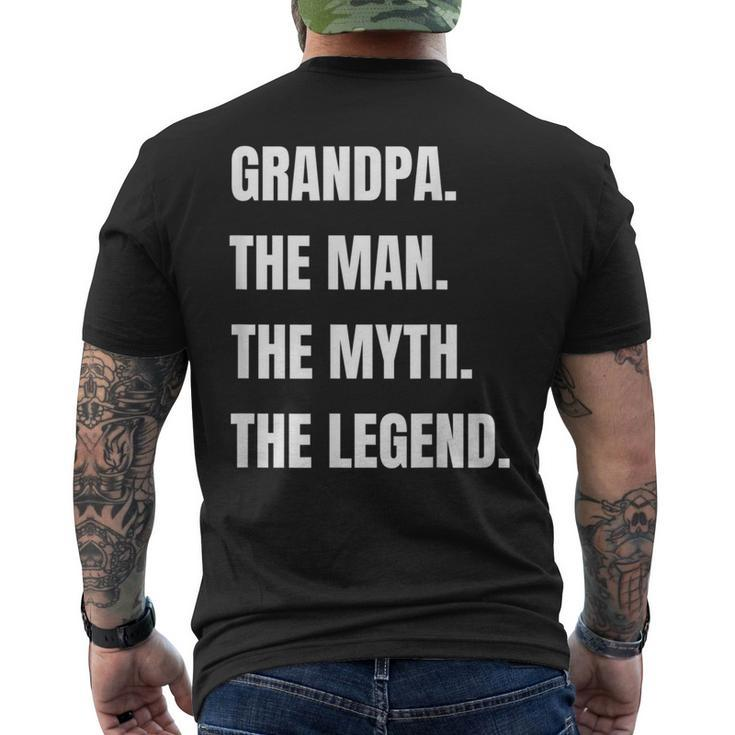 Grandpa The Man The Myth The Legend Men Men's T-shirt Back Print