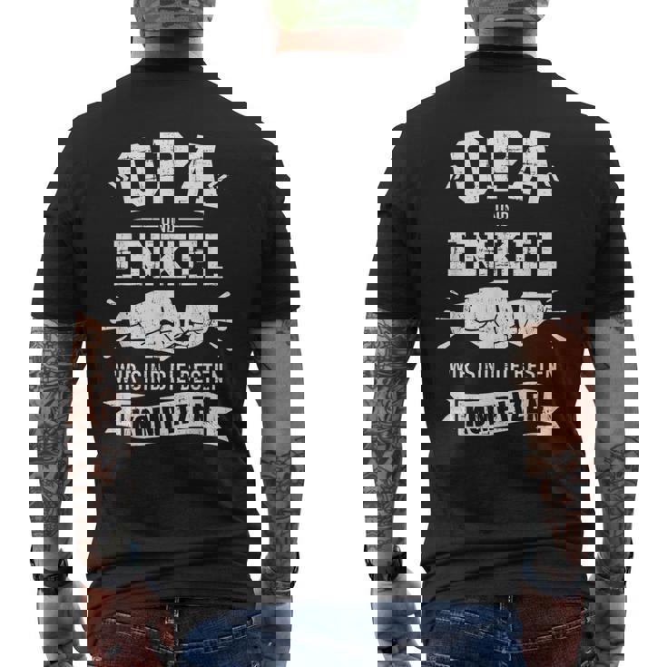 Grandpa Und Enkel Wir Sind Die Beste Komplizen T-Shirt mit Rückendruck