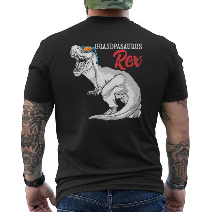 Grandpasaurus Rex Dinosaur Grandpa Saurus Family Matching Mens Back Print T-shirt