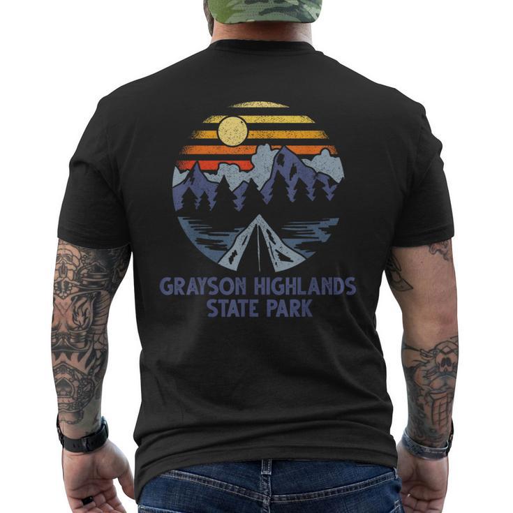 Grayson Highlands State Park Virginia Va Forest Outdoors Men's T-shirt Back Print