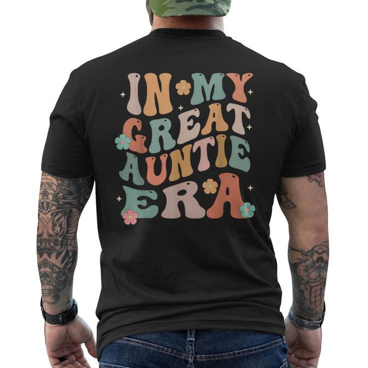 In My Great Auntie Era Baby Announcement Great Mother's Day Men's T-shirt Back Print