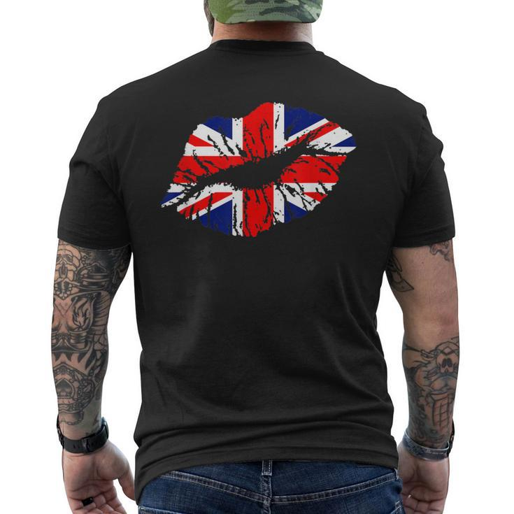 Great Britain England Lips For Brit Men's T-shirt Back Print