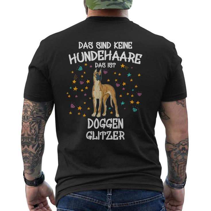 Great Dane Glitter Dog Holder Great Dane Dog T-Shirt mit Rückendruck