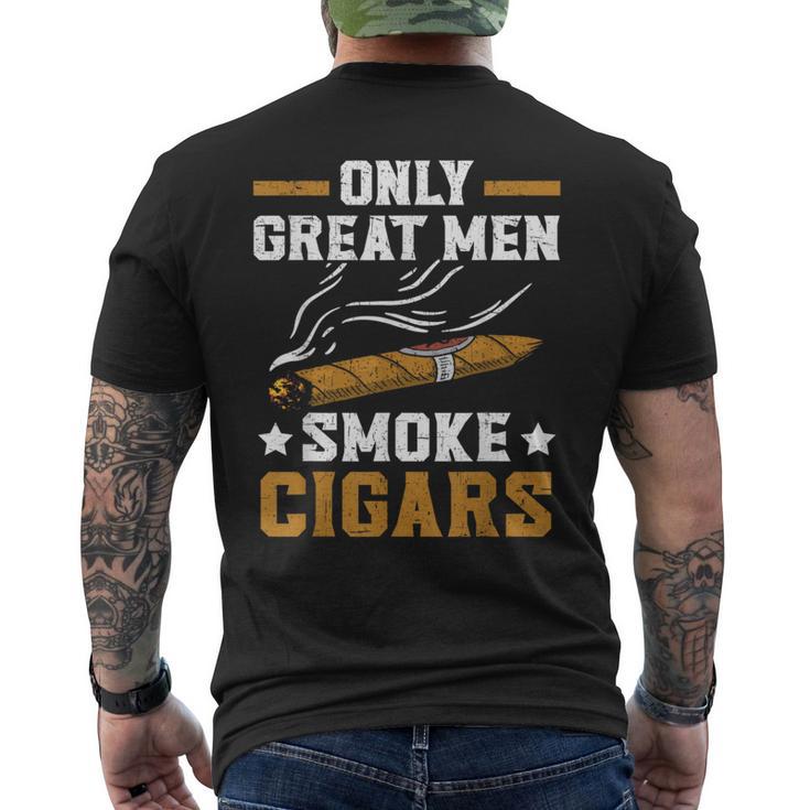 Only Great Smoke Cigars Tobacco Cigarette Smoker Men's T-shirt Back Print