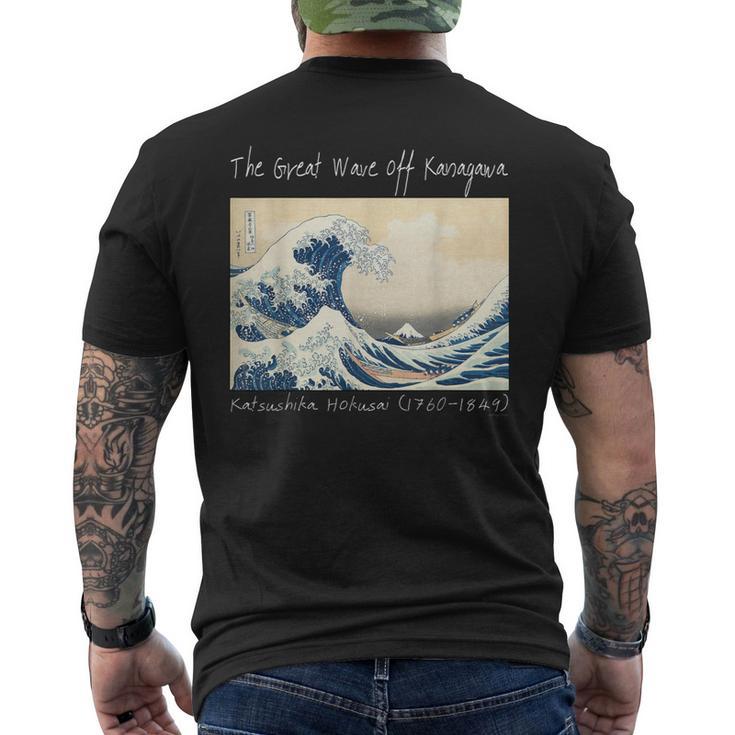 The Great Wave Off Kanagawa Men's T-shirt Back Print