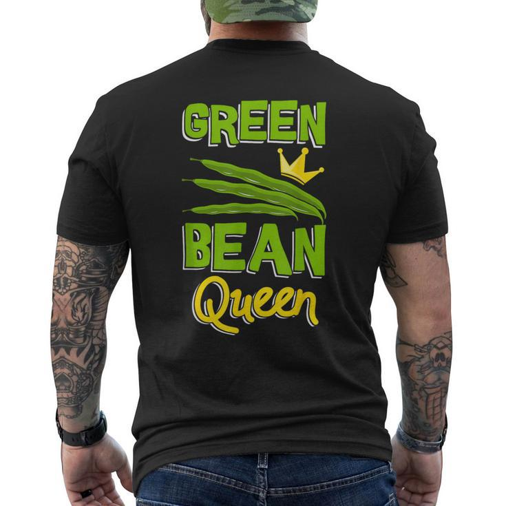 Green Bean Queen String Beans Vegetarian Vegan Men's T-shirt Back Print