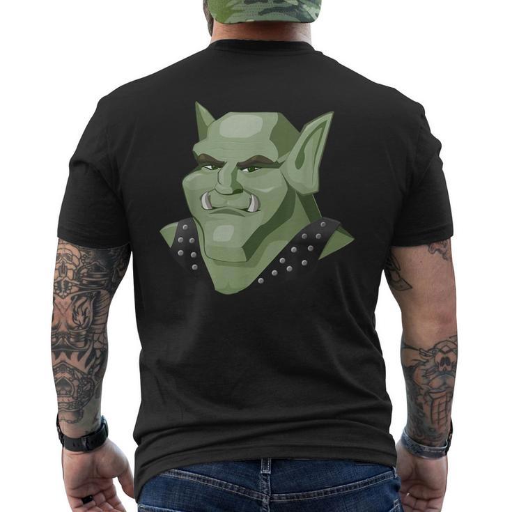 Green Troll Green Monster Troll Men's T-shirt Back Print