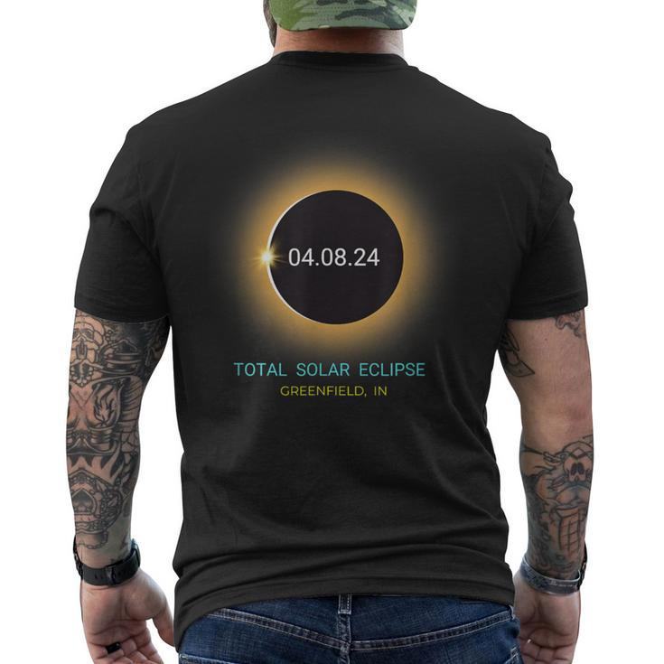 Greenfield In Total Solar Eclipse 040824 Indiana Souvenir Men's T-shirt Back Print