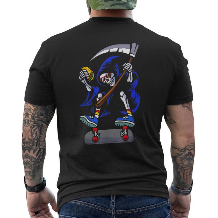 Grim Reaper Taco Men's T-shirt Back Print