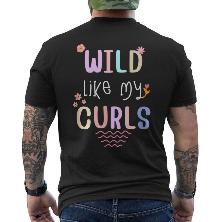 Groory Toddler Girls Wild Like My Curls Cute Curly Hair Men's T-shirt Back Print