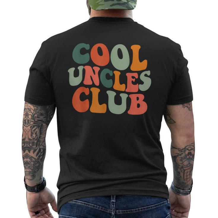Groovy Cool Uncles Club New Uncle Men Men's T-shirt Back Print