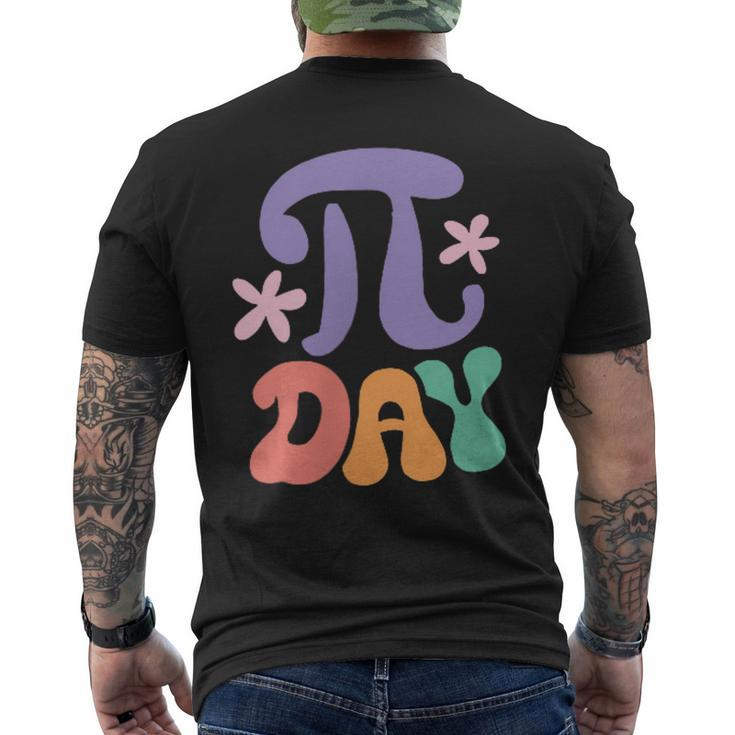 Groovy In My Pi Day Era Spiral Pi Math For Pi Day 314 Men's T-shirt Back Print