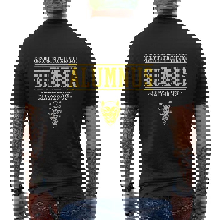 Grosse Pointe South High School Alumnus Mens Back Print T-shirt
