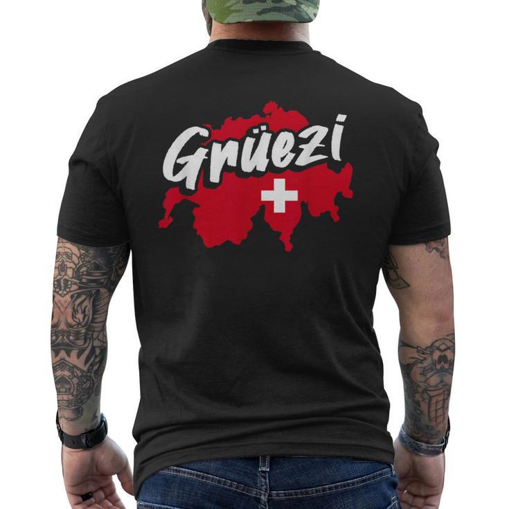 Grüezi Switzerland Switzerland Swiss German Dialect T-Shirt mit Rückendruck