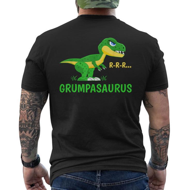 Grumpasaurus Rex Cute And Dinosaur Men's T-shirt Back Print