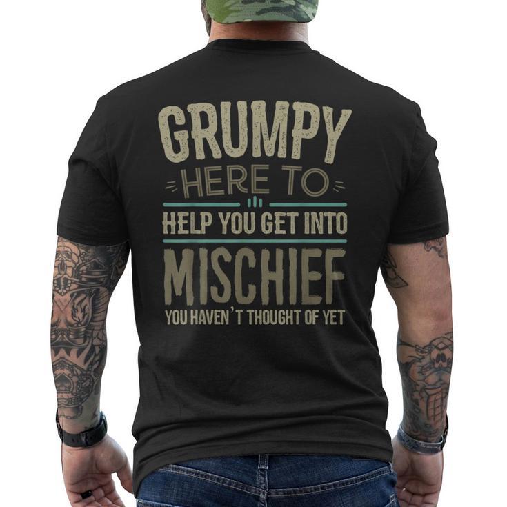 Grumpy From Grandchildren For Fathers Day Grumpy Men's T-shirt Back Print