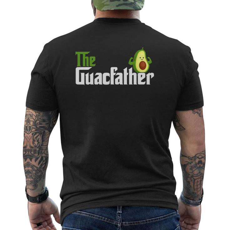 The Guacfather Happy Father's Day Avocado Lover Vegan Mens Back Print T-shirt