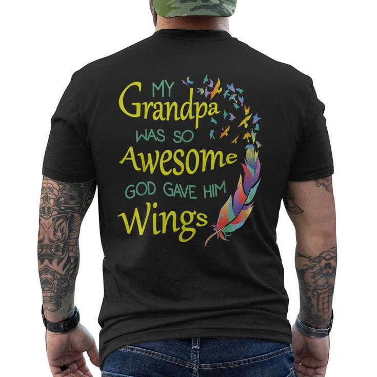 Guardian Angel Grandpa In Memory Of My Grandpa Men's T-shirt Back Print