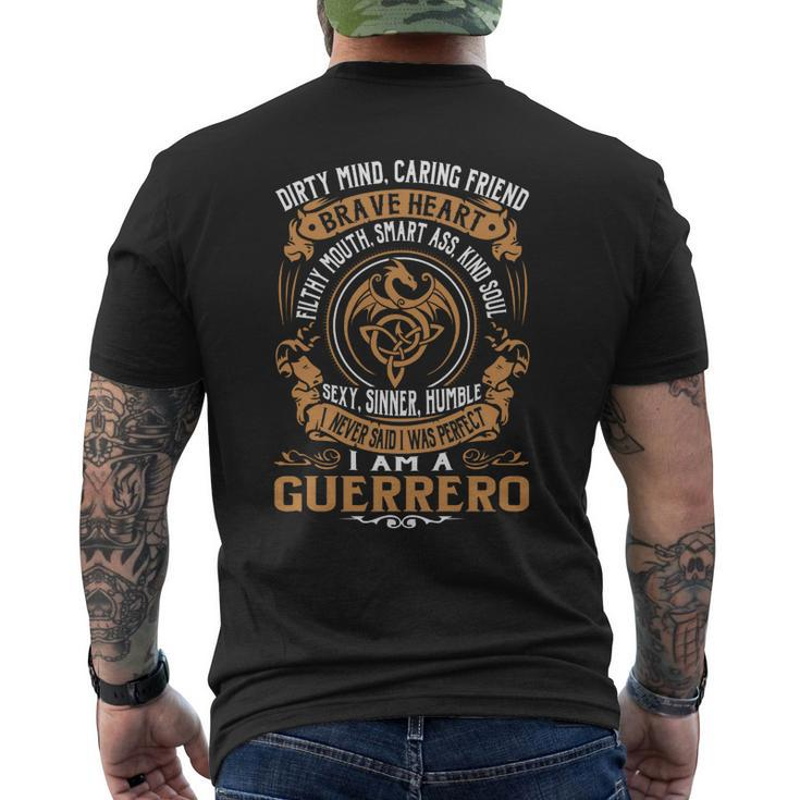 Guerrero Brave Heart Mens Back Print T-shirt