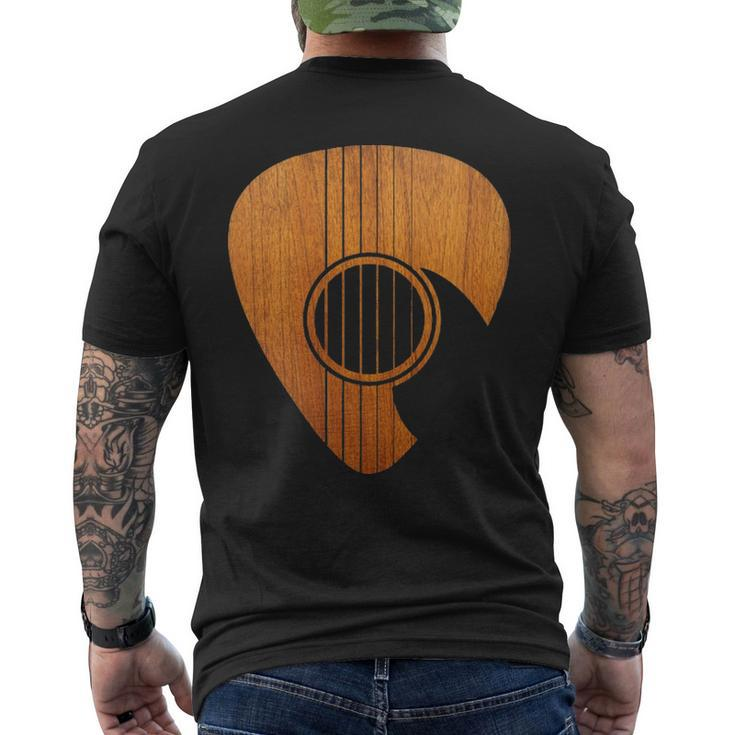 Guitar And Clef Woof Men's T-shirt Back Print