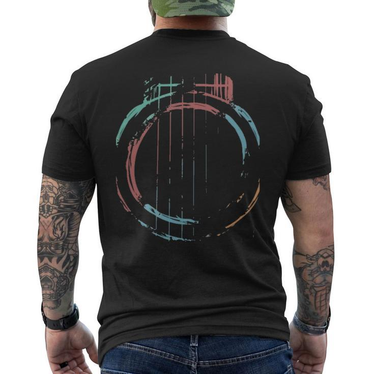 Guitar Colorful Men's T-shirt Back Print