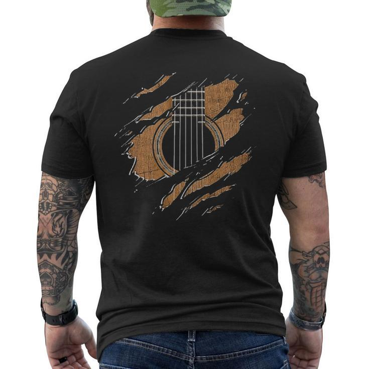 Guitar Electric Inside Men's T-shirt Back Print