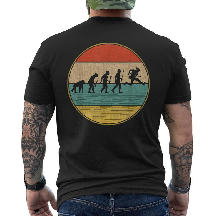 Guitar Evolution Guitarist Retro Vintage Men's T-shirt Back Print