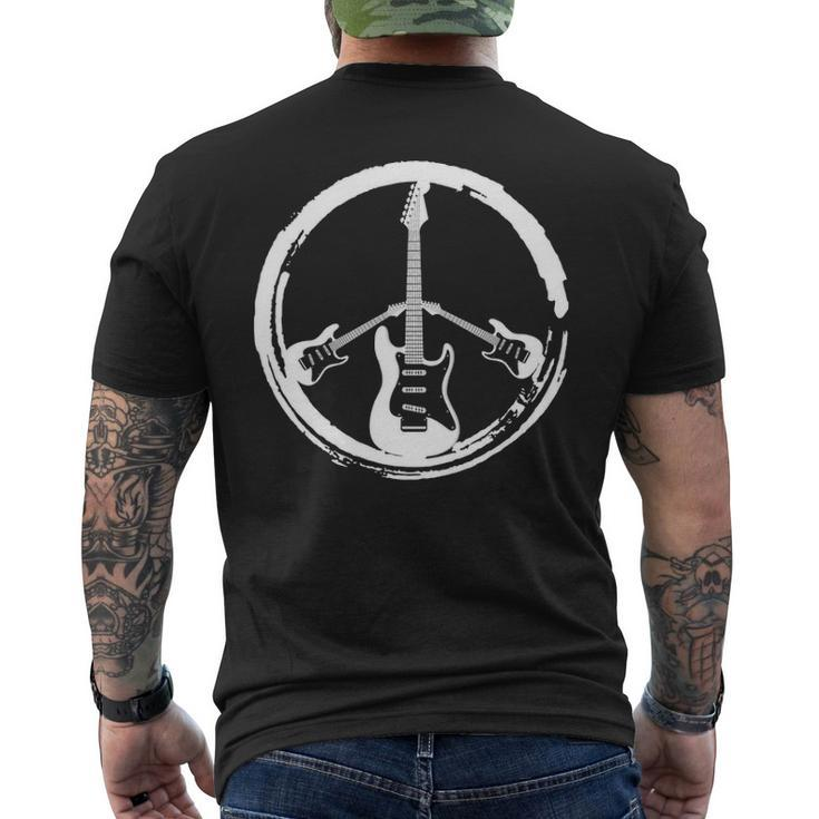 Guitar Peace Men's T-shirt Back Print
