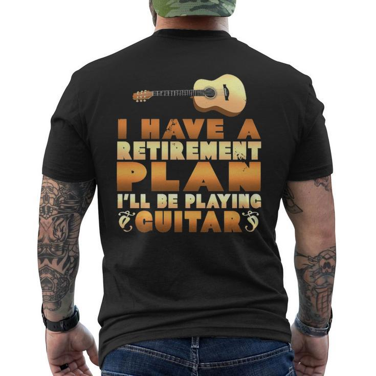 Guitar Plan Men's T-shirt Back Print