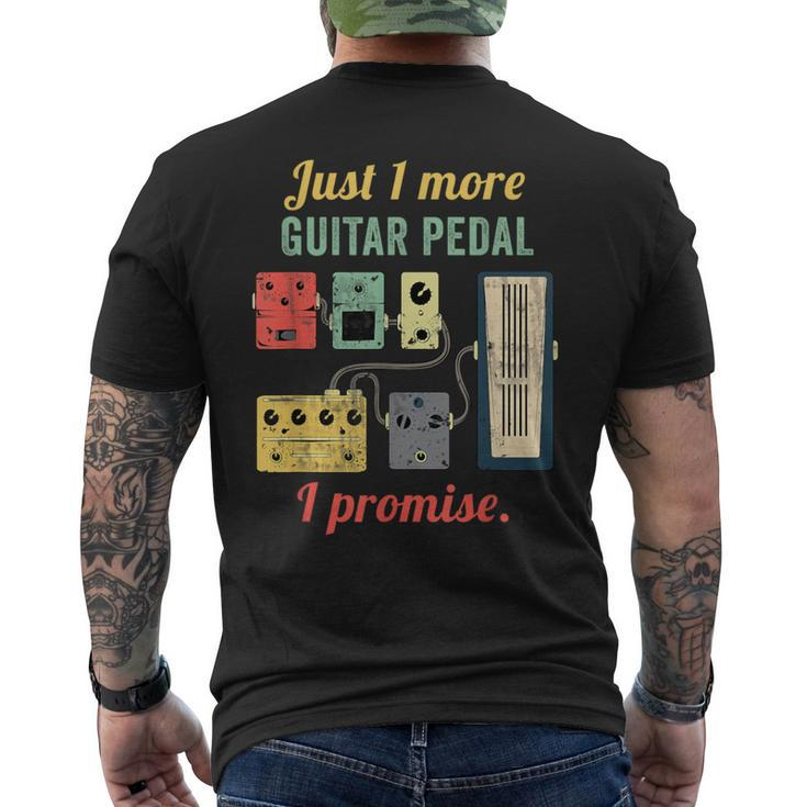 Guitar Player Pedal Board Guitarist Playing Guitars Men's T-shirt Back Print