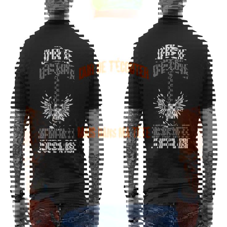 Guitare Basse Drôle Bassist Dans Ma Tête Je Joue De La Basse T-shirt imprimé au dos