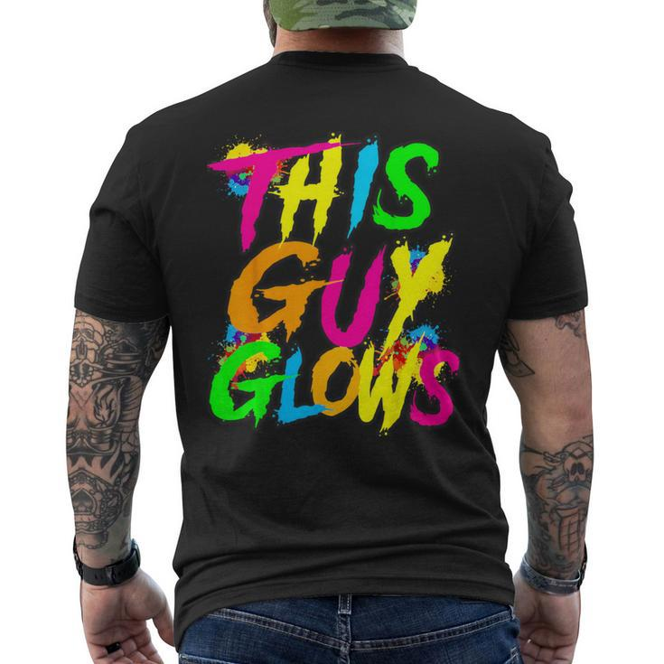 This Guy Glows Cute Boys Man Party Team Men's T-shirt Back Print