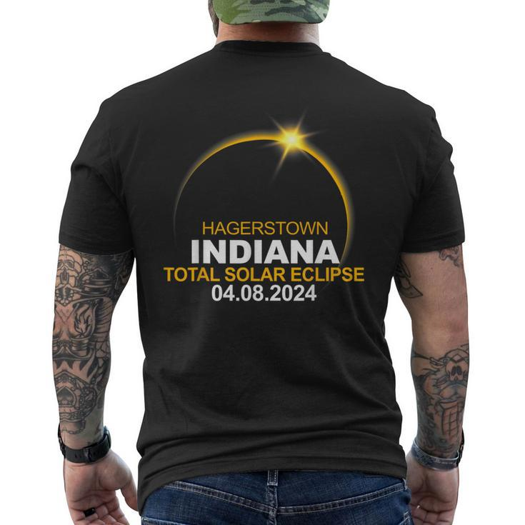 Hagerstown Indiana Total Solar Eclipse 2024 Men's T-shirt Back Print