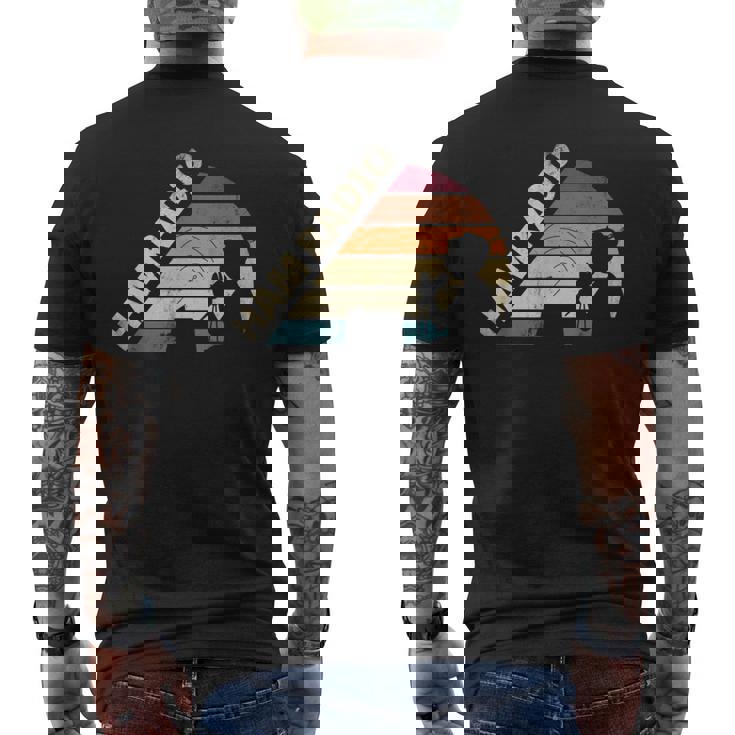 Ham Radio Amateur Radio Operador Silueta Camiseta Hombre Estampado Espalda