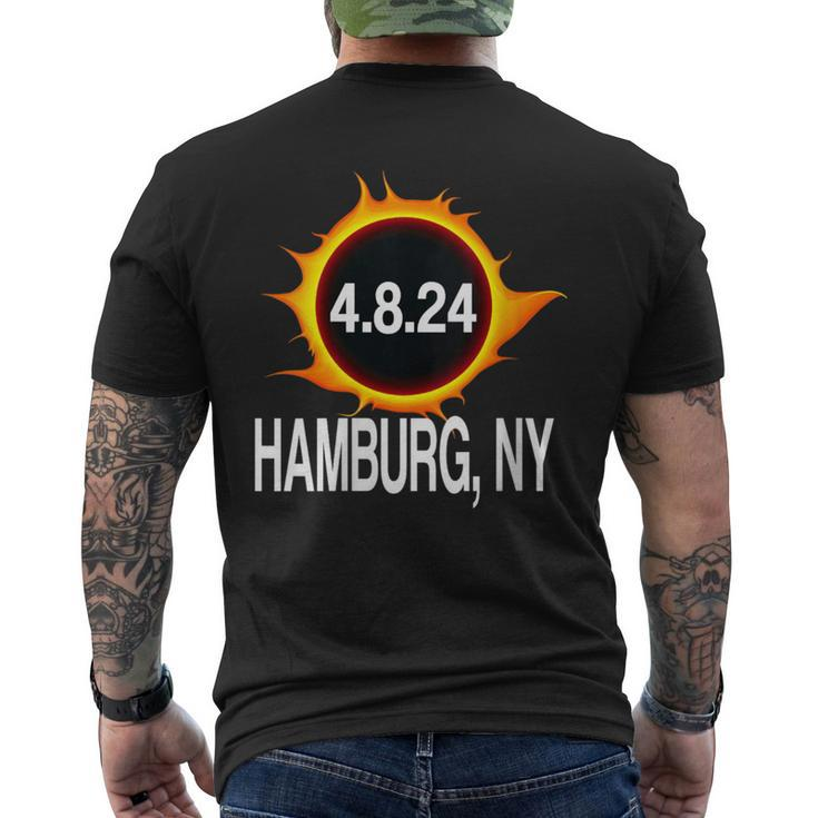 Hamburg Ny Solar Eclipse Path Totality 4-08-24 Total 2024 Men's T-shirt Back Print